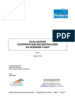 Evaluation de La Coopération Décentralisée Au Burkina Faso.48467640