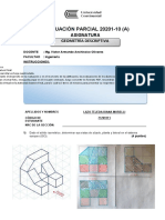 EVALUACIÓN FINAL - TIPO (A) - Geometría Descriptiva