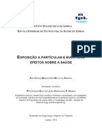 Exposição A Partículas e Eventuais Efeitos Sobre A Saúde