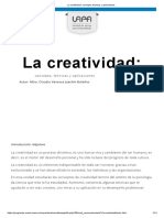 "La Creatividad: Concepto, Técnicas y Aplicaciones" Claudia Joachin