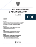 Business Management & Administration June 2019