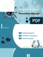 Blue Simple New Coronavirus Prevention