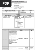 Ficha de Aprendisaje N° SEM 10 y 11