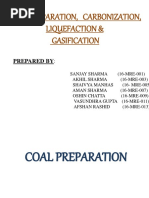 Coal Preparation, Carbonization, Liquefaction & Gasification