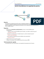 5.2.2.8 Packet Tracer - Troubleshooting Switch Port Security Instructions