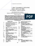 Convective Heat Transfer in Rotating Radial Circular Pipes