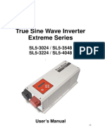 True Sine Wave Inverter Extreme Series: SL5-3024 / SL5-3548 SL5-3224 / SL5-4048