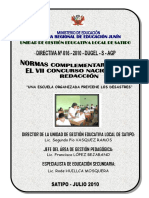 Directiva Nº016-2010 Concurso Nacional de Redaccion