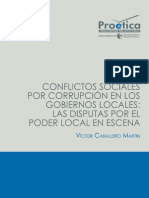 Conflictos Sociales Por Corrupción en Los Gobiernos Locales: Las Disputas Por El Poder en Escena