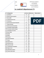 Inventaire Matériel Département F3-Actualisé