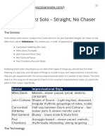 Analysing A Jazz Solo - Straight, No Chaser (Miles Davis)