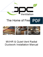 The Home of Fresh Air: MVHR & Quiet-Vent Radial Ductwork Installation Manual