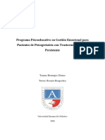 Programa de Intervencion Psicoeducativa en Gestion Emocional para Pacientes Con Distimia