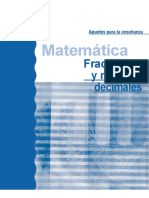 Fracciones y Números Decimales 6 Grado. Apuntes para La Enseñanza (1) Docente