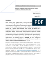 Penology and Victimology (Tutorial I: Interim Submission) Sexual Abuse Against Children-The Criminology Behind Offence and Modus Operandi