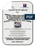 Directiva 022-2010 Concurso de Comprensión Lectora y Producción de Textos Rode Huillca