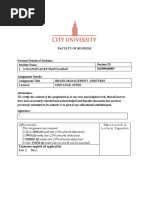 Faculty of Business: Office Use Only: This Assignment Was Received