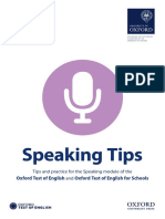 OTE Speaking Tips