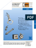 Insertion Paddle Wheel Flowmeter/Monitor: For Low Viscous Liquids