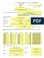 Certificate of Collection or Deduction of Income Tax: (Under Rule)