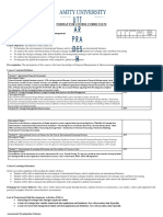 Format For Course Curriculum: International Finance and Forex Management