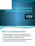 Business Plan: Knowing & Working With The Basics