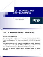 Cost Planning and Cost Estimating: By: Engr. Nelson S. Tapsirul Bsce, Mba, MSCM