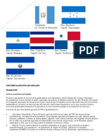 Actividad Productiva de Centroamerica