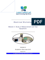 Electrical Workshop: Module 4: Study of Measurement and Test Equipment