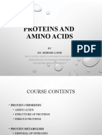 Proteins and Amino Acids