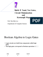 Nand, Nor Gates, Circuit Minimization and Karnaugh Maps: Prof. Sin-Min Lee Department of Computer Science