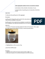 Specific Gravity of Soil Test by Pycnometer Method 2222