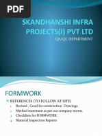 Skandhanshi Infra Projects (I) PVT LTD: Qa/Qc Department