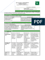 De La Salle University: College of Science Department of Mathematics