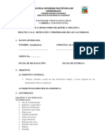 Practica N°5. Determinacion de Alcoholes PDF