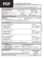 BYU Transcript Order Form: Dye John William Murray UT 84123