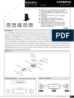 Utp3-Ver01-Poe: Ieee802.3Af/At、 The Transmission Distance Up To 400M 、 Zero Delay