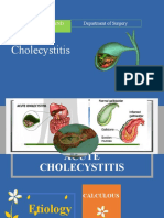 Cholecystitis: Pathophysiology and Treatment Department of Surgery