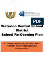 Waterloo CSD School Reopening Guidance