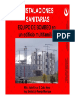 SEMANA 12 - INSTALACIONES - EQUIPO DE BOMBEO en Un Edificio Multifamiliar