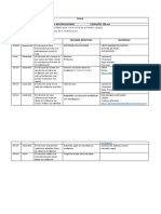 CARTA DESCRIPTIVA TALLER de Matematicas Tablas