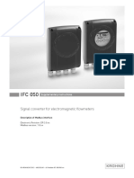 IFC 050 IFC 050 IFC 050 IFC 050: Signal Converter For Electromagnetic Flowmeters