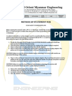 Method of Statement Novec Cylinder Refilling