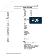 Fce Practice Test 3: Answer Key PAPER 1: Reading PAPER 3: Use of English