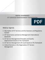 Ict Services Management Framework: Digital Governance