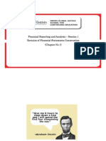 Financial Reporting and Analysis - Session 1 Revision of Financial Statements Construction (Chapter No 1)