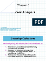 Markov Analysis: To Accompany Power Point Slides Created by Brian Peterson