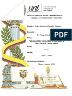 "Del Régimen Financiero Y Contable" Y "Del Control Y Auditorías"