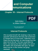 Data and Computer Communications: Chapter 18 - Internet Protocols