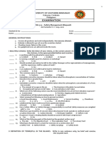 Examination: University of Southern Mindanao